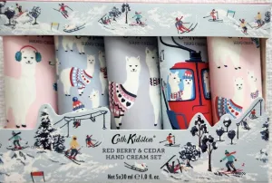 Heathcote & Ivory Cath Kidston Hand Cream Set 5 x 30ml Red Berry & Cedar (Alpine Alpacas)