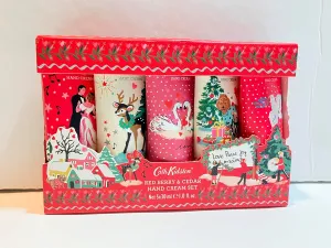 Heathcote & Ivory Cath Kidston Red Berry & Cedar Christmas Legends Hand Cream Set 5x 30ml