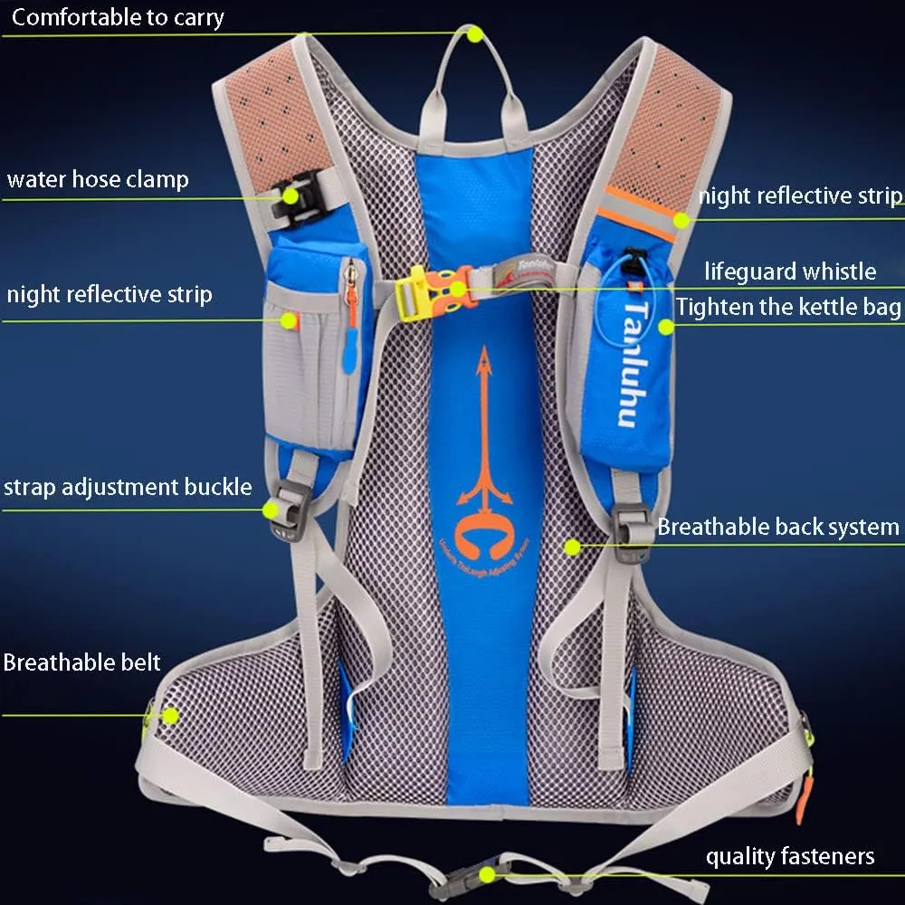 Hydration Pack, for Running Hiking Riding Hiking Camping Cycling Climbing Biking - Lightweight Backpack for Runner Outdoor Bicycle & Bike Sports
