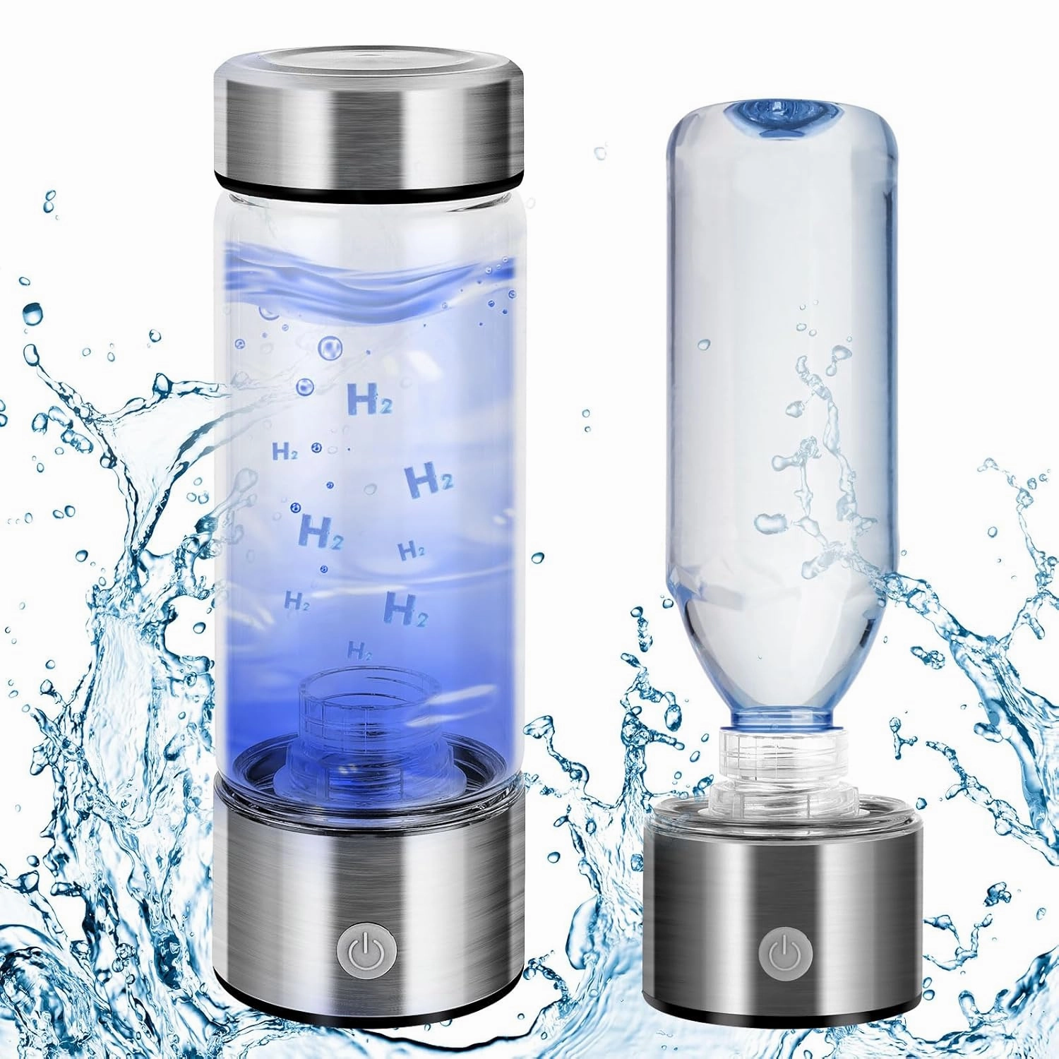 Hydrogen Water Bottle - Portable Hydrogen Water Generator with SPE/PEM Technology, Ideal for Home, Office, Travel & Fitness