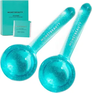 Ice Globes for Face, Freezer Safe and Highly Effective Facial Globes for Daily Beauty Routines, Face Roller to Tighten Skin, Reduce Puffiness, Enhance Circulation and Complexion (Blue)