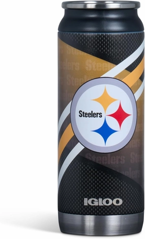 Igloo, 16 OZ Stainless Steel, Can, Pittsburgh Steelers