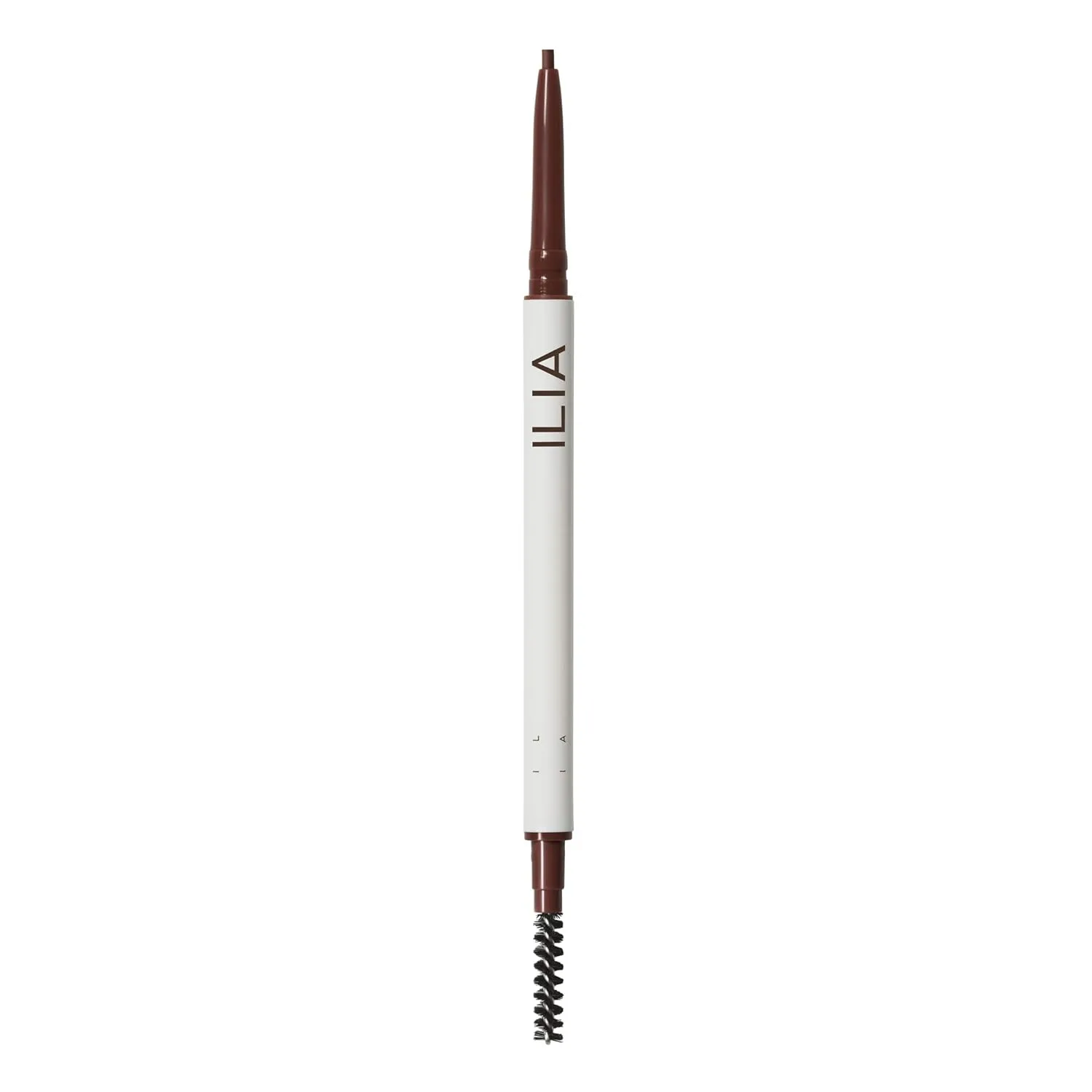 ILIA - In Full Micro-Tip Brow Pencil with Spoolie | Buildable Pigment, Fade-Resistant | Safe for Sensitive Eyes, Fragrance   Silicone-Free | Non-Toxic, Vegan, Cruelty-Free, Clean Makeup (Auburn Brown)