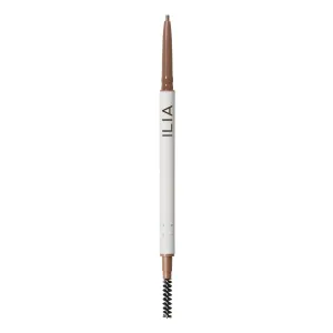 ILIA - In Full Micro-Tip Brow Pencil with Spoolie | Buildable Pigment, Fade-Resistant | Safe for Sensitive Eyes, Fragrance   Silicone-Free | Non-Toxic, Vegan, Cruelty-Free, Clean Makeup (Blonde)