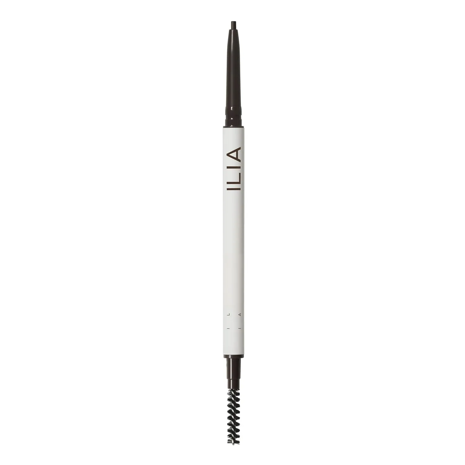 ILIA - In Full Micro-Tip Brow Pencil with Spoolie | Buildable Pigment, Fade-Resistant | Safe for Sensitive Eyes, Fragrance   Silicone-Free | Non-Toxic, Vegan, Cruelty-Free, Clean Makeup (Soft Black)
