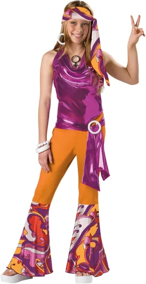 InCharacter Costumes Women's Dancing Queen, Orange/Purple, Small