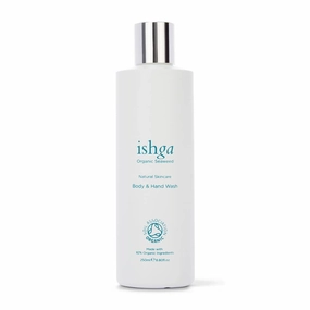 Ishga Body & Hand Wash | Natural & Organic Skincare | Scottish Seaweed | Lavender, Rose Geranium, Lemongrass | Vegan, Cruelty-Free | 8.45fl oz (250ml)