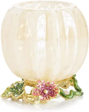 Jay Strongwater Carmella Leaf and Vine Candle Holder - Provence