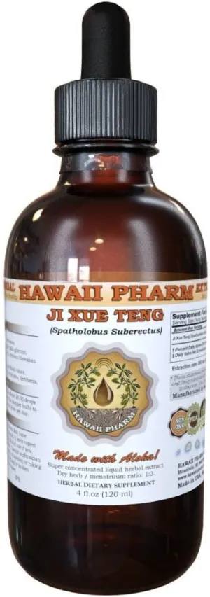 Ji Xue Teng Tincture, Ji Xue Teng, Spatholobus (Spatholobus Suberectus) Stem Liquid Extract, Herbal Supplement 2 oz