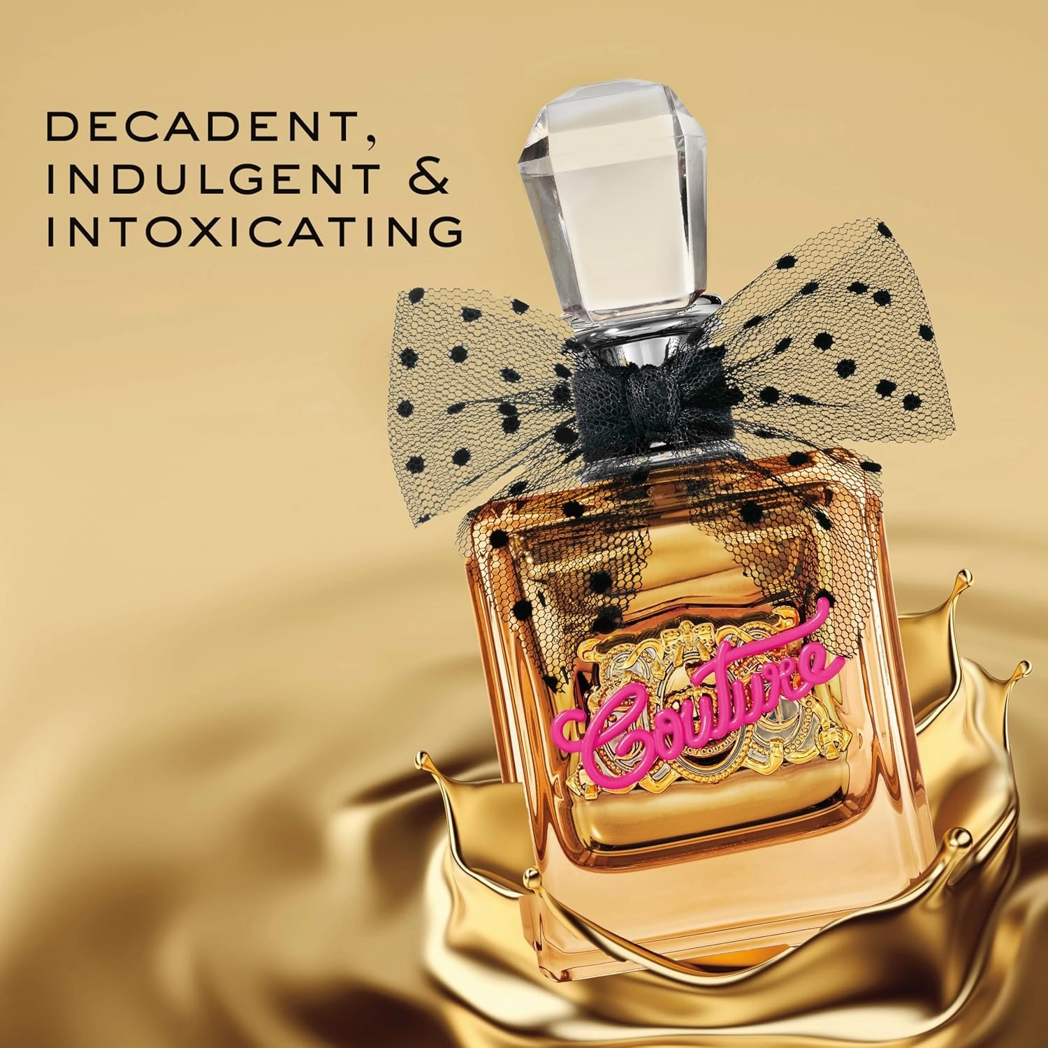 Juicy Couture Viva La Juicy Gold Eau De Parfum, Women's Perfume with Notes of Luscious Berry, Jasmine Sambac & Vanilla Cream - Fruity & Sweet, EDP Spray