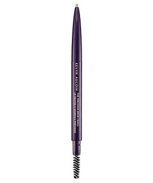Kevyn Aucoin The Precision Brow Pencil, Ash Blonde: Ultra slim, thin and strong. Retractable plus spoolie brush. Pro makeup artist go to. Sculpt, define and shape eyebrows. Stay put, smudge-proof.