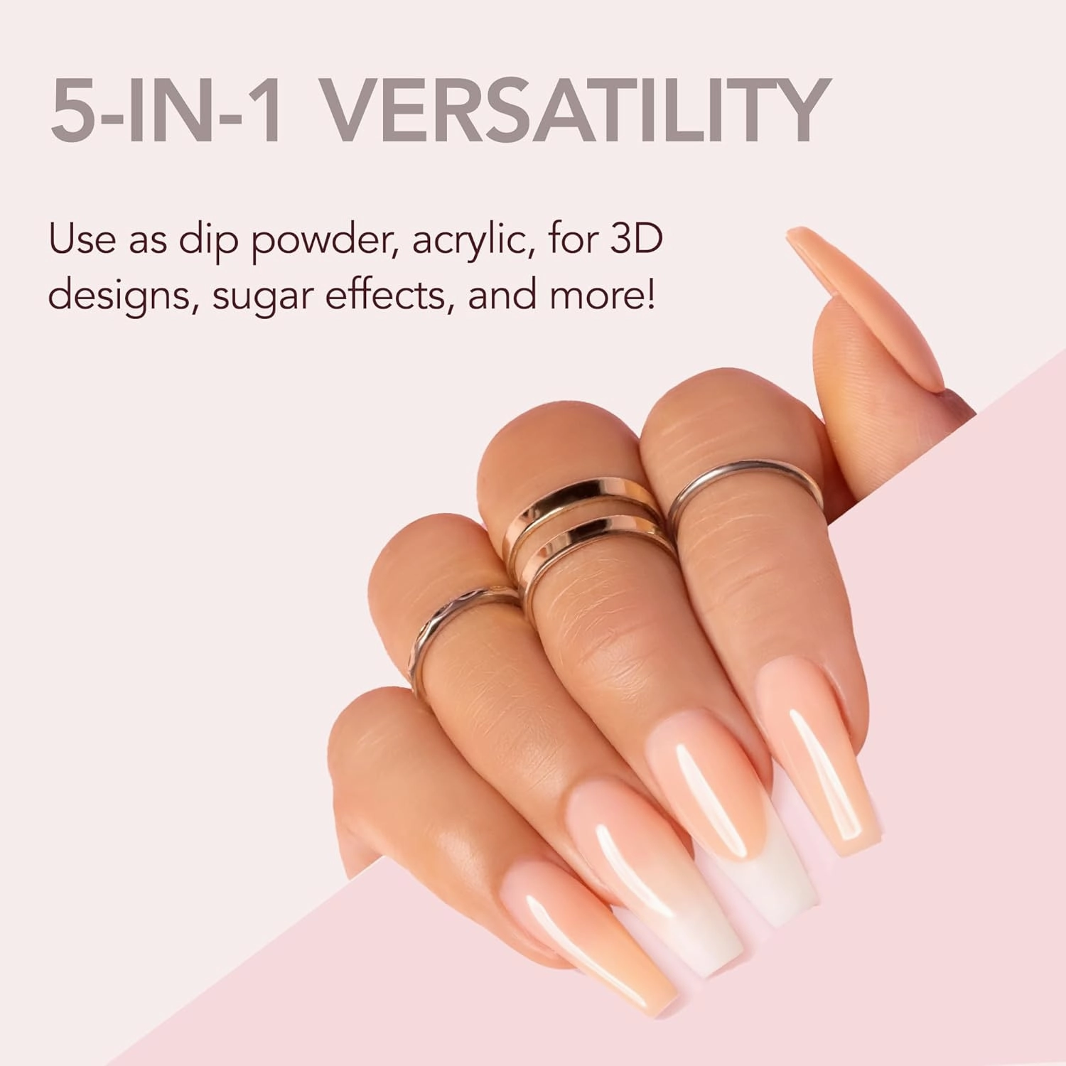 Kiara Sky All-In-One Acrylic Nail Powder | Multi-Use Dip & Acrylic Powder | Sculpting, Overlay & Dipping 2 oz, Pool Party