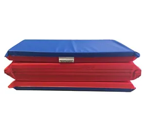 KinderMat, 1.5 Inch Thick, 4-Section Rest Mat, Red/Blue, Great for School, Daycare, Travel, and Home, 100% Made in The USA…