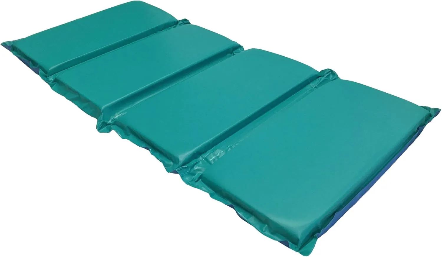 KinderMat 2" Jr. Daydreamer 2" x 19" x 44", 2 inches Thick, 4-Section Rest Mat, Blue/Teal, Great for School, Daycare, Travel, and Home, 100% Made in USA