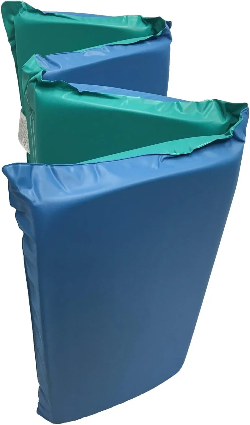KinderMat 2" Jr. Daydreamer 2" x 19" x 44", 2 inches Thick, 4-Section Rest Mat, Blue/Teal, Great for School, Daycare, Travel, and Home, 100% Made in USA
