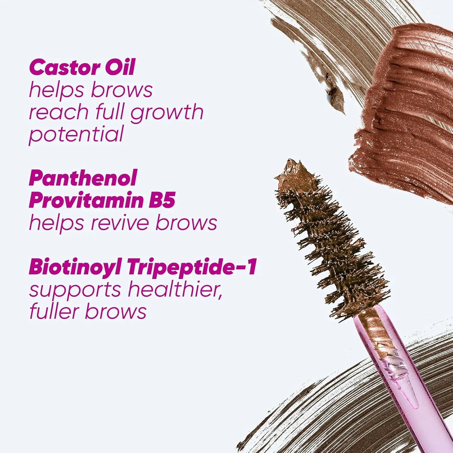 Kosas Air Brow Tinted Gel with Clean, Vegan Ingredients for Fluffy, Full and Healthy Brows, Longwear (Medium Brown)