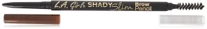 L.A. Girl Shady Slim Brow Pencil, Medium Brown GB356 (Pack of 3)