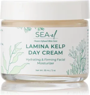 Lamina Sea Kelp Day Cream Hydrating & Firming Anti Aging Glow Natural & Organic Dry Skin Care - Daily Face Moisturizer for Women & Men - 2 Oz