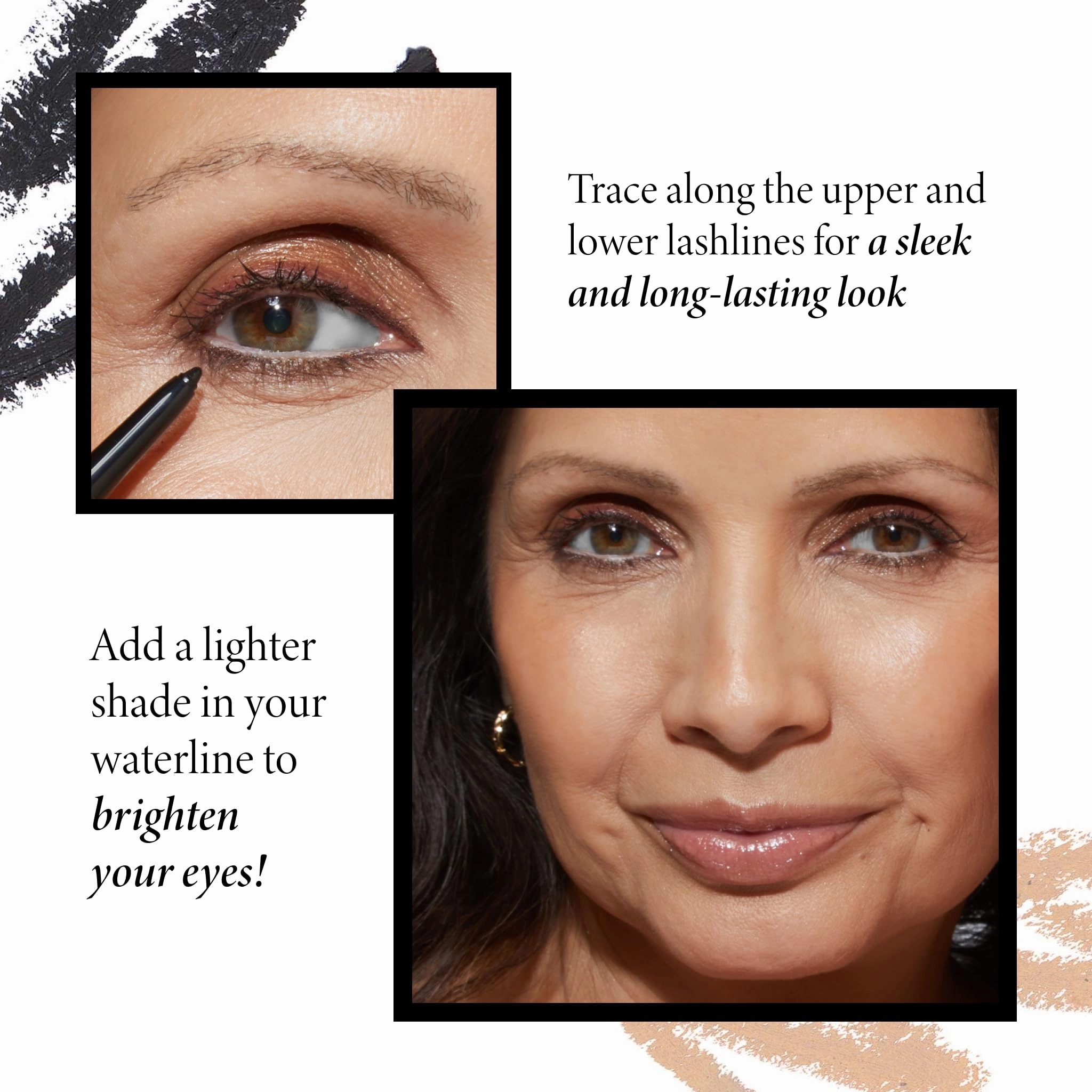 LAURA GELLER NEW YORK INKcredible Gel Eyeliner - Deep Purple - Waterproof Smudge-proof Eyeliner Pencil - Built in Sharpener