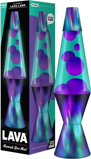 Lava® Lamp - 14.5" Aurora Borealis - The Original Motion Light - Purple Wax and Blue Liquid - Item #2047 (Amazon Exclusive)