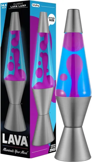Lava® Lamp - 14.5" Cosmic Wave - The Original Motion Light - Purple Wax and Blue Liquid - Item #2633 (Amazon Exclusive)