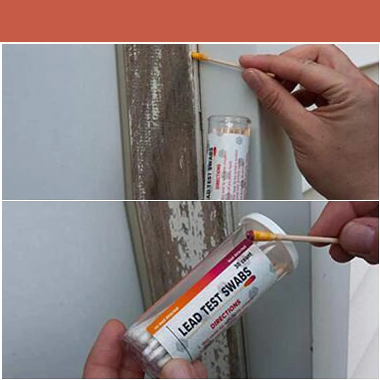 Lead Test Swab Kit Bag Pack 100 Pcs Use Water for Testing Thermos Paint Ceramic Tableware Mugs (LSB100)