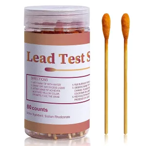 Lead Testing Kit with 80 Pcs Lead Test Swabs - Suitable for All Painted Surfaces, Dishes Toy Jewelry Metal Ceramics Wood - Rapid Test Results in 30 Seconds - Lead Paint Test Kit for Home Use (80 Pcs)