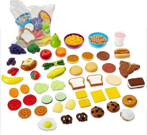 Learning Resources New Sprouts Complete Play Food Set - 50 Pieces, Ages 2  Toddler Play Food, Kitchen Play Food, Play Food Sets for Kids