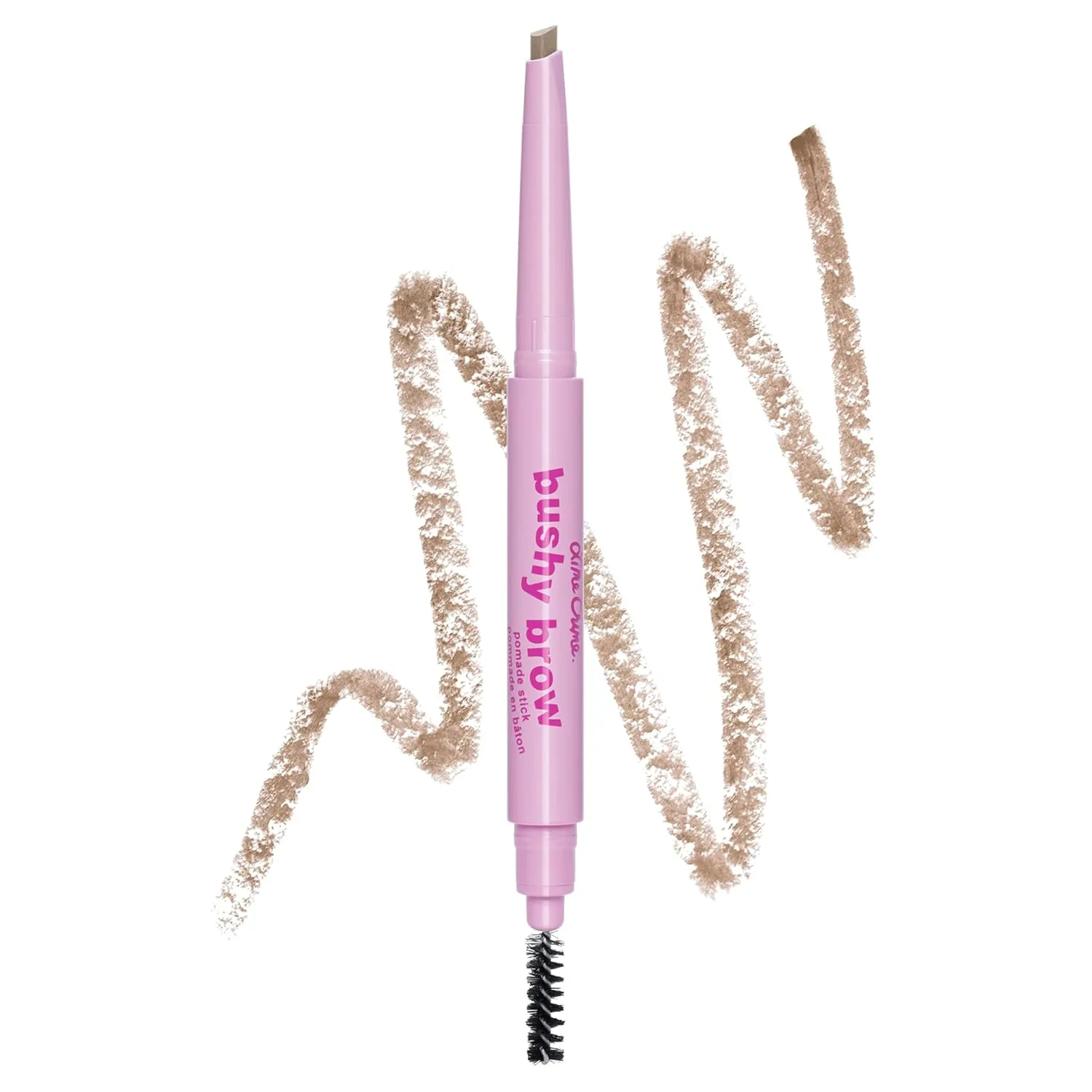 Lime Crime Bushy Brow Pomade Pencil, Dirty Blonde (Taupe Blonde) - 2-in-1 Brush & Pomade Pencil Gives Eyebrows Volume & Texture - Long-Lasting, Defining & Smudge-Proof - Vegan, Cruelty-Free