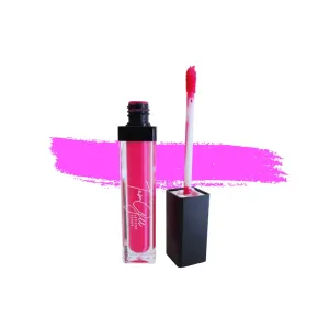 Lippies (Hey Girl Hey) Longwear No-Budge Liquid Matte Lipstick, Highly Pigmented Color, Neon Fuchsia Pink