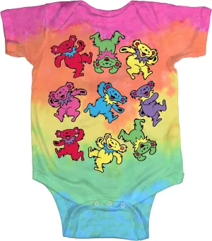 Liquid Blue baby-boys Grateful Dead Spiral Dancing Bears Onesie