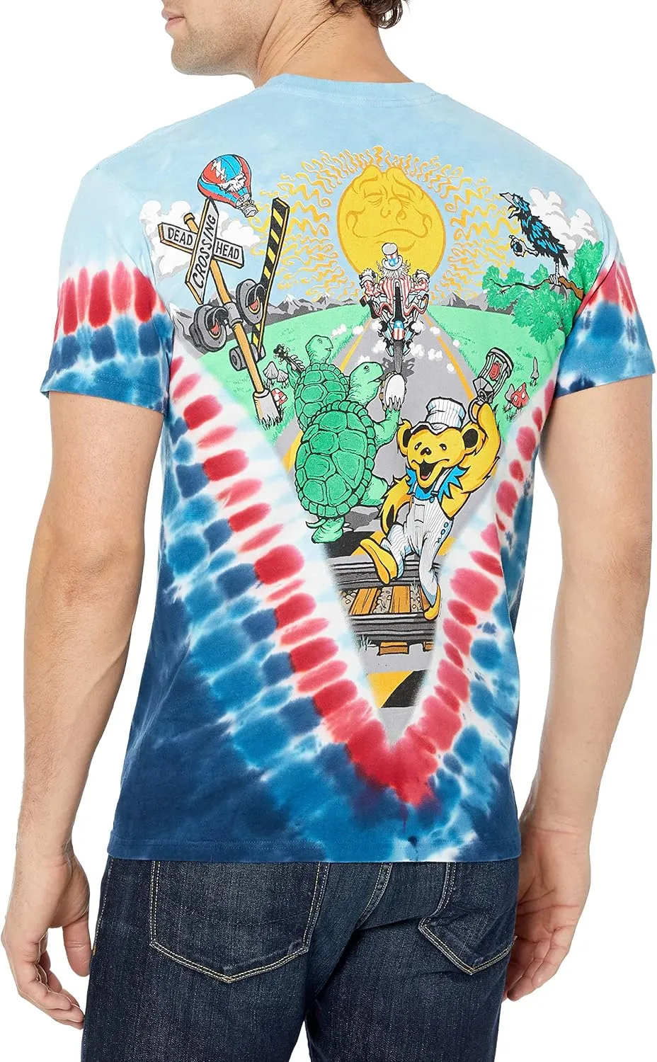 Liquid Blue Men's Grateful Dead-Moto Sam T-Shirt
