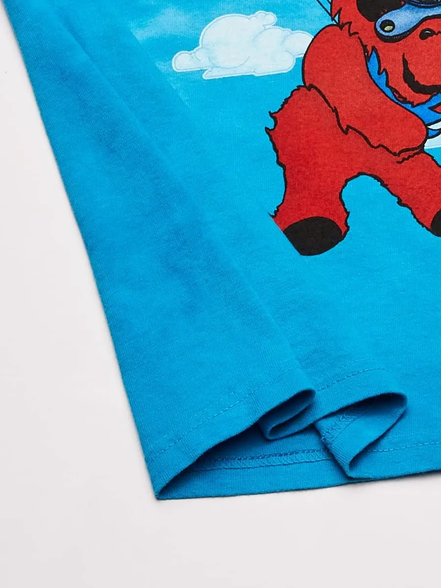 Liquid Blue Men's Grateful Dead Parachuting Bear Short Sleeve T-Shirt