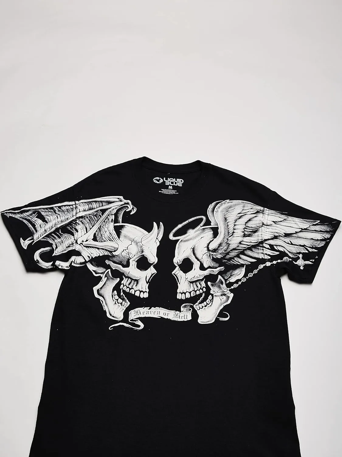 Liquid Blue Men's Plus-Size Good and Evil T-Shirt
