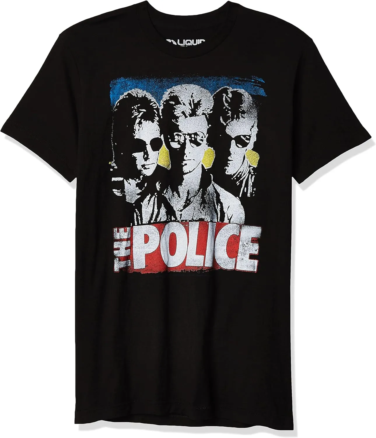 Liquid Blue Men's Standard The Police Greatest Hits Short Sleeve T-Shirt