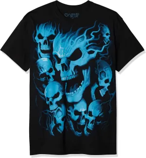 Liquid Blue Men's Vampire Skulls T-Shirt