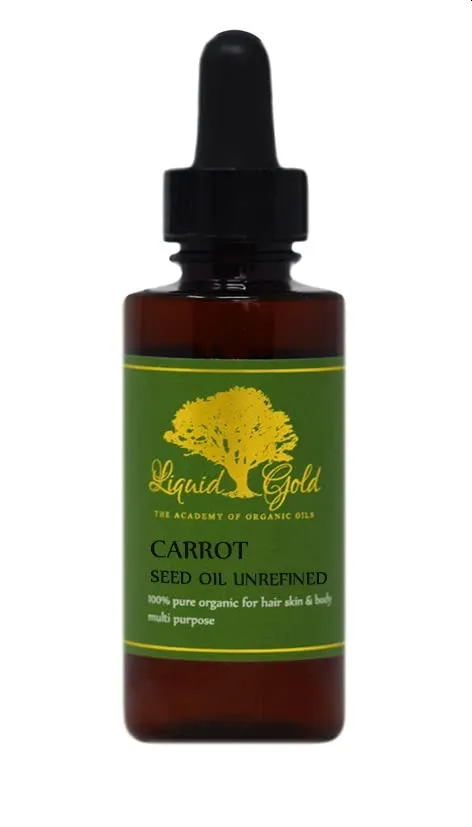 Liquid Gold Inc 2 Fl.oz PremiumUnrefined Carrot Seed Carrier Oil Pure &Organic Skin Hair Nails Health