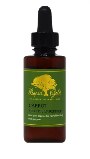 Liquid Gold Inc 2 Fl.oz PremiumUnrefined Carrot Seed Carrier Oil Pure &Organic Skin Hair Nails Health