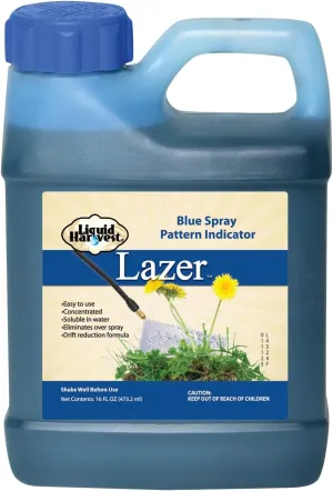 Liquid Harvest Lazer Blue Concentrated Spray Pattern Indicator - 16 Ounces