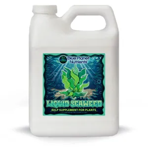 Liquid Seaweed for Plants (32 oz) Quart | Concentrated Liquid Kelp Supplement | Makes UP to 470 GALLONS | for All Plants & Gardens | Blue Planet Nutrients