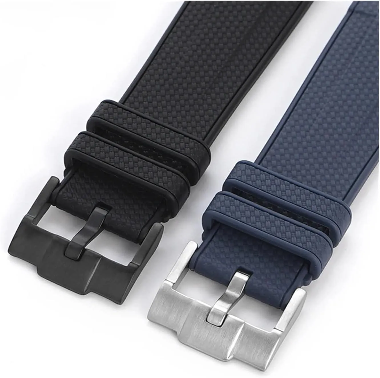 Liquid Silicone Strap 20mm 22mm Stainless Steel Buckle Quick Release Waterproof Diving Men Women Replace Band Watch Accessories(Blue,20mm)