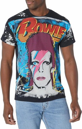 Liquid Blue Unisex-Adult Standard David Bowie Ziggy Havoc T-Shirt