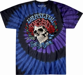 Liquid Blue Unisex-Adult Standard Grateful Dead Boston Music Hall Spiral Tie Dye Ss T-Shirt