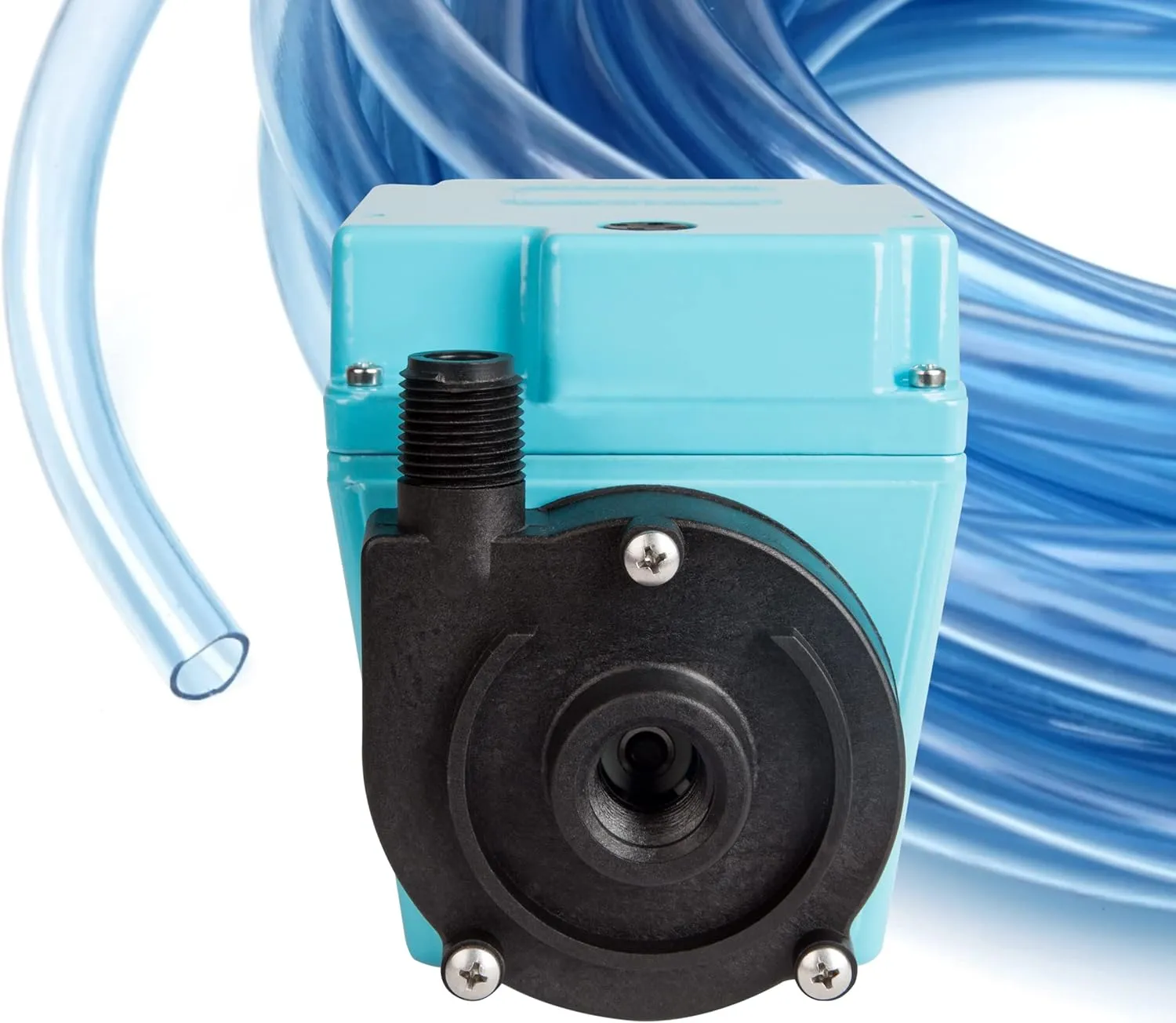 Little Giant 3E-12N, 115-Volt, 1/15 HP 500 GPH Oil-filled Direct Drive In-Line or Submersible Pump with 6-ft. Cord, Blue, 503103