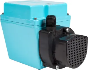 Little Giant 3E-12N, 115-Volt, 1/15 HP 500 GPH Oil-filled Direct Drive In-Line or Submersible Pump with 6-ft. Cord, Blue, 503103