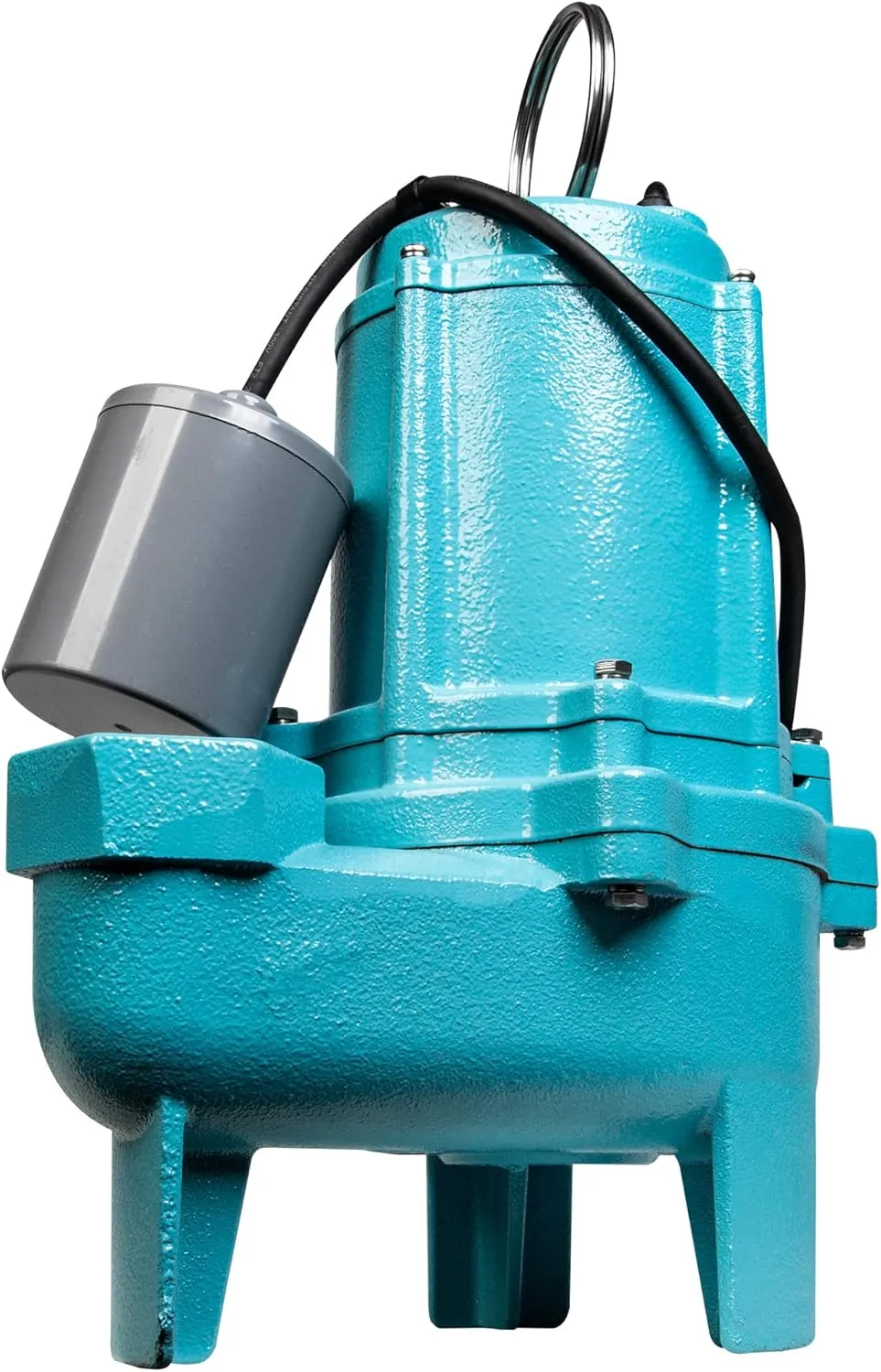 Little Giant WCR-9SS 115 Volt, 4/10 HP, 4800 GPH Sewage/Effluent/Wastewater Collection and Removal System, Steel Cover, Green/Blue, 509082