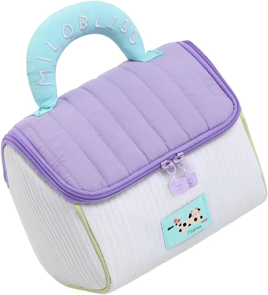 Lovely House Makeup Bag Large Capacity Toiletry Bag Handheld Cosmetic Bag Skincare Storage Bag Travel Wash Bag for Woman, Purple, as the pic show
