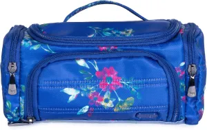 Lug Trolley Mini Makeup Bag, Bouquet Blue