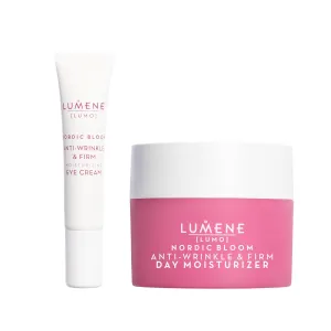 Lumene Nordic Bloom Anti-Aging Duo – Anti-Wrinkle & Firm Moisturizing Eye Cream (15ml)   Day Moisturizer (50ml) – Pre-Retinol Complex for Firmer, Radiant Skin