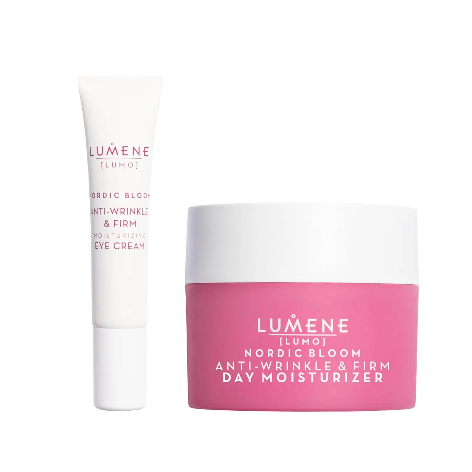 Lumene Nordic Bloom Anti-Aging Duo – Anti-Wrinkle & Firm Moisturizing Eye Cream (15ml)   Day Moisturizer (50ml) – Pre-Retinol Complex for Firmer, Radiant Skin